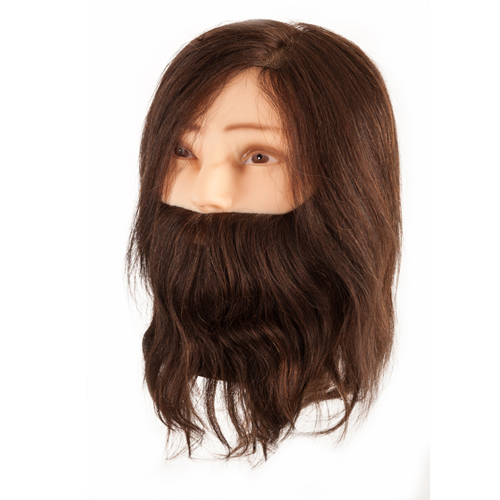 Cabeça Académica Cabelo Natural Homem Com Barba