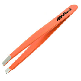 Pinça Rickiparodi Oblíqua Laranja Inox 9 cm