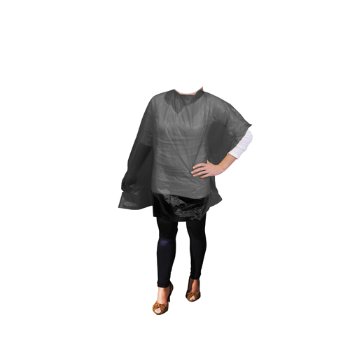 Penteador Descartável Plástico Preta 30 Unidades