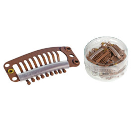 Clip para Extensões Castanho 25 Unidades