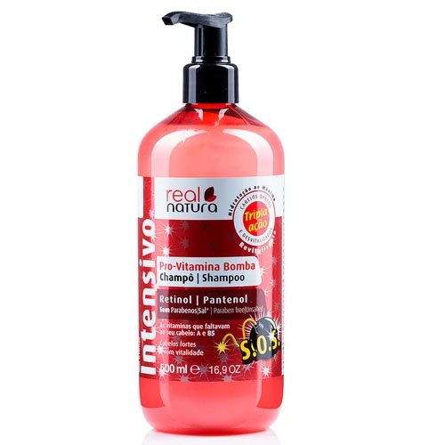 Real Natura Shampoo Pro-Vitamina Bomba 500ml