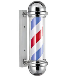 Polo Barbearia Cromado Luminoso e Rotativo 04743