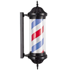 Polo Barbearia Preto Luminoso e Rotativo