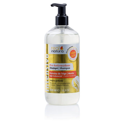Real natura shampoo sem sal anti resíduos 500 ml