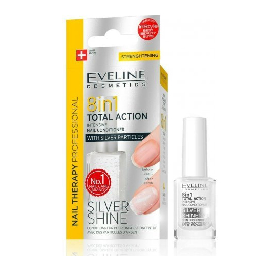 Eveline Nail 8em1 Regenerador Unhas Silver 12ml