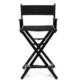 Cadeira Maquilhagem Alumínio Preta 06156/50