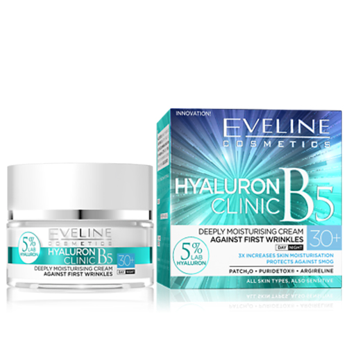 Eveline Hyaluron Creme Anti-Rugas 30+ Day Night - 50ml