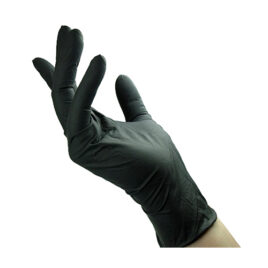 Luvas Nitrilo Cor Preta Tamanho L-100 Unid
