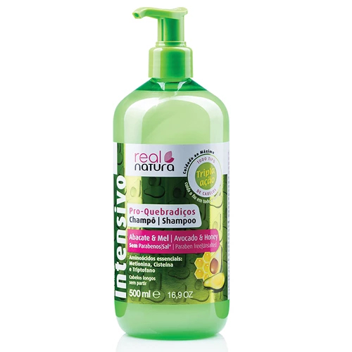 Real Natura Shampoo Pro-Quebradiços Sem Sal 500ml