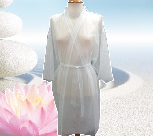 Kimono TNT Branco com Mangas