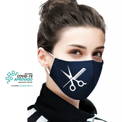 Máscara Social Reutilizável Certificada Lavável Personalizada
