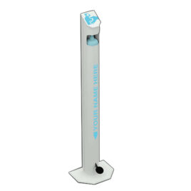 Dispensador de Álcool Gel 1 Litro Base Lacada Capa Inox