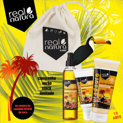 Real Natura Kit Urucum + OFERTA Saco