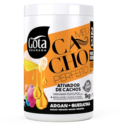 Gota Dourada Activador Cachos Meu Cacho Perfeito 1kg