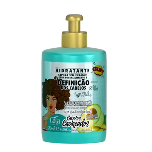 Gota Dourada Cabelos Cacheados Creme Pentear Definição 320ml