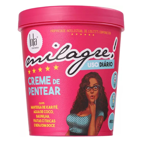 Lola Milagre Creme de Pentear Vegano - 450g