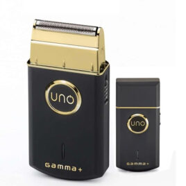GammaPiu Uno Shaver Pocket Cor - Preto e Dourado