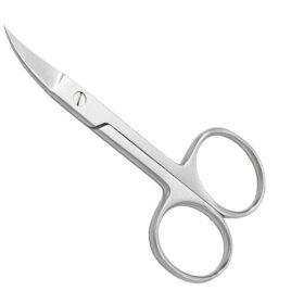 Tesoura Cortar Unhas Níquel Curva