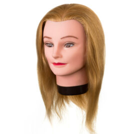 Cabeça Académica Manequim Cabelo Natural 35-40cm Loiro