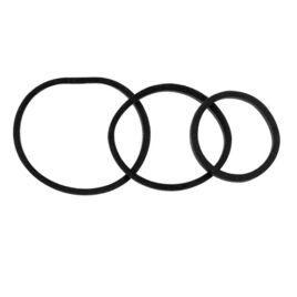 Elásticos Cabelo Mignon Pretos 125 Unidades