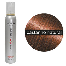 Espuma Broaer de Côr Castanho Natural 200 ml