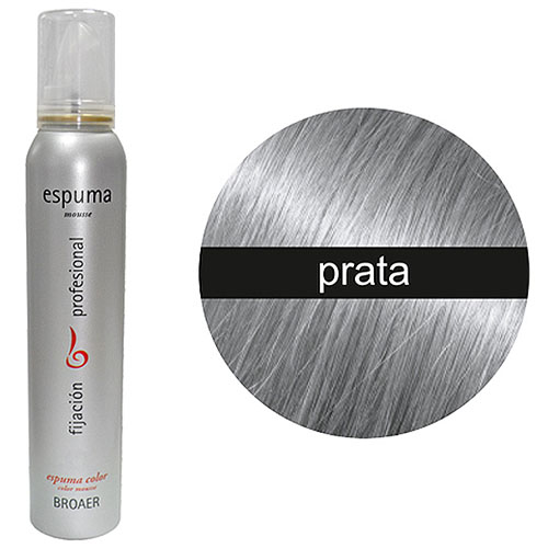 Espuma Broaer de Côr Prata 200 ml