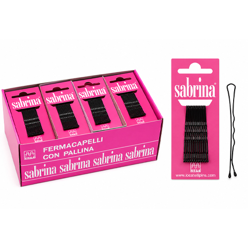 Frizete Cabelo Sabrina Preto Pequeno 72 Unidades