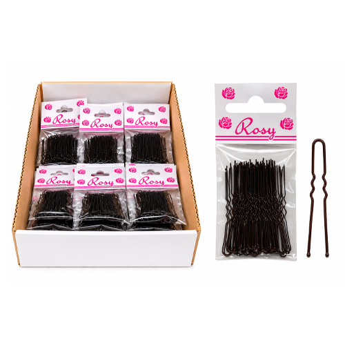 Gancho Invisível Rosy Castanho Pequeno-5 cm- 376-Caixa