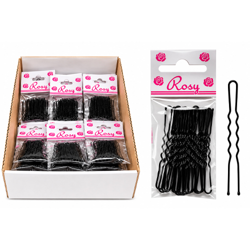 Gancho Invisível Rosy Preto Grande-7 cm- 381-CAIXA