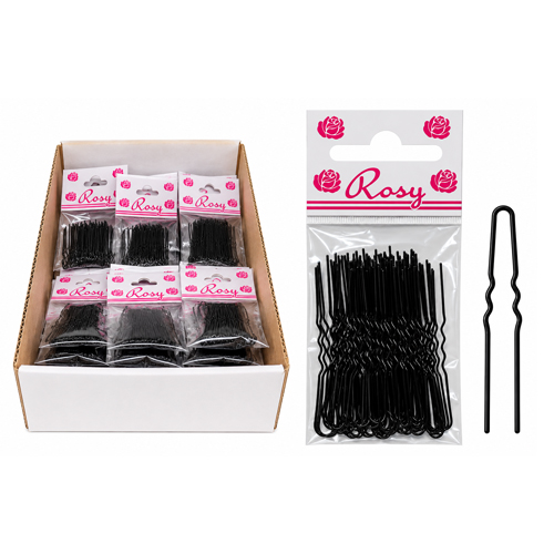Gancho Invisível Rosy Preto Pequeno-5cm- 375-Caixa