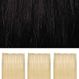 She Extensões Cabelo Adesivas Clip Three Easy - 1B