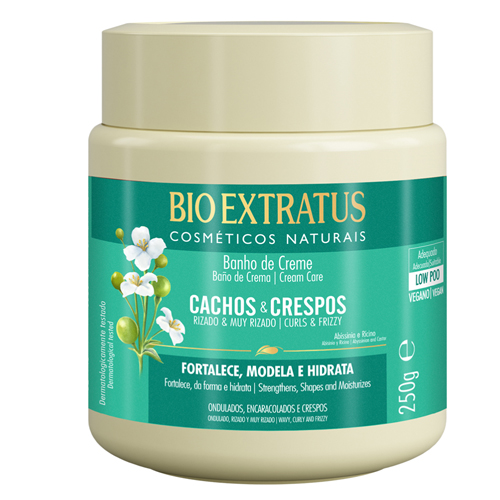 Bio Extratus Banho Creme Cachos e Crespos 250Gramas