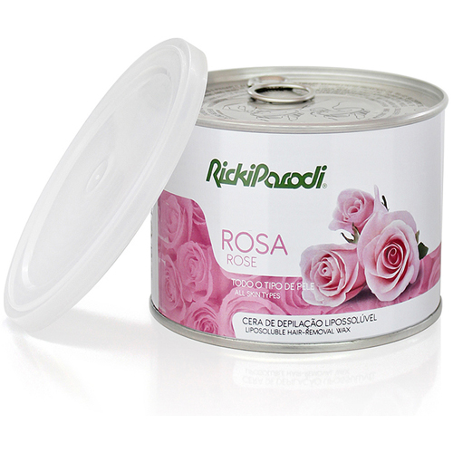 Cera Depilatória Lata Rickiparodi Titânio Rosa 400 gr