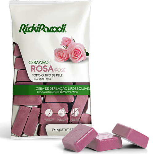 Cera Quente Rickiparodi Titânio Rosa 1 Kg