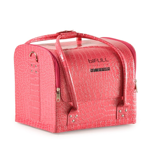 Mala Retro Maquilhagem Bifull Cor Rosa