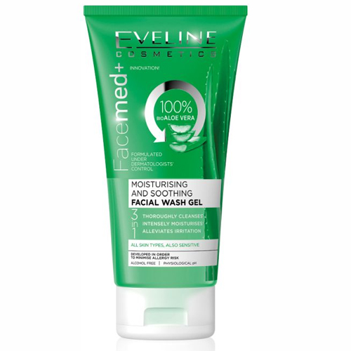 Eveline Gel Limpeza Facial Hidratante Aloe Vera 150ml