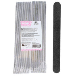 Lima Unhas Reta Negra 240-48 Unidades