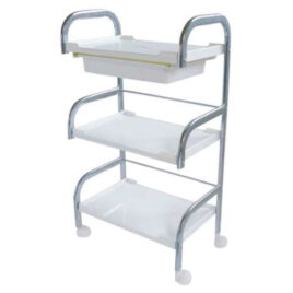 Mesa Estética Com 3 Prateleiras