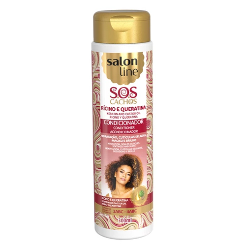 SOS Cachos Ricino e Queratina Condicionador 300ml