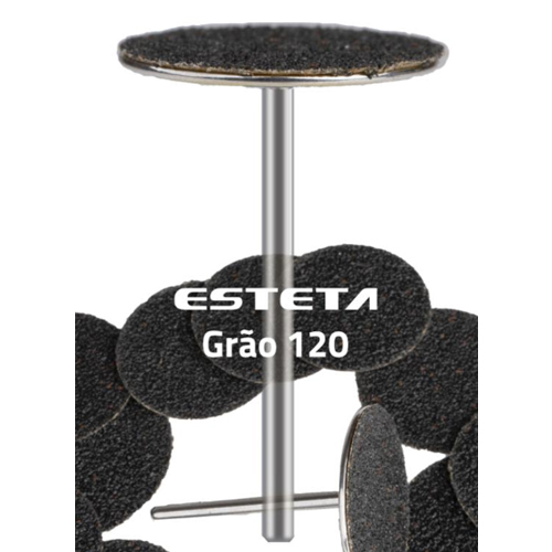 Esteta KIT Lixa Pés para Micromotor Grão #120 - Base 25mm