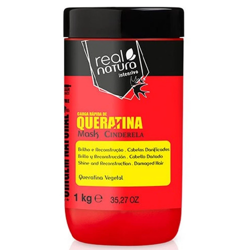 Real Natura Mascara Queratina Cinderela Sem Sal Carga 1kg