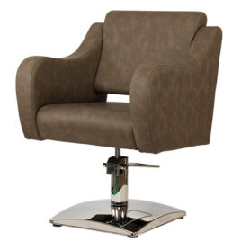 Cadeira Cabeleireiro Neo Beauty Frida Marron