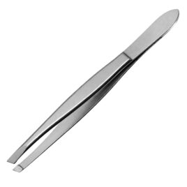 Pinça Depilar Sobrancelha Obliqua Baruffaldi Inox 9 cm