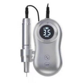 Set Manicure Portátil Fresa 35.000 RPM Prata