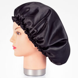 Touca Cetim Anti frizz Preta Perfect Beauty