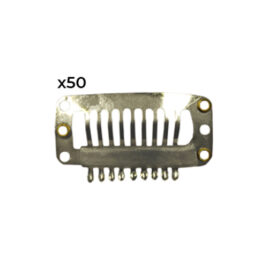 Clips Para Extensões de Cabelo Prata 3.2cm