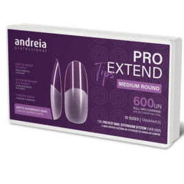 Andreia Unhas Medium Round Extend Tips Extensões