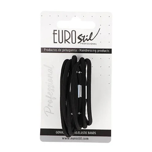 Eurostil Elásticos Cabelo Grossos Negros