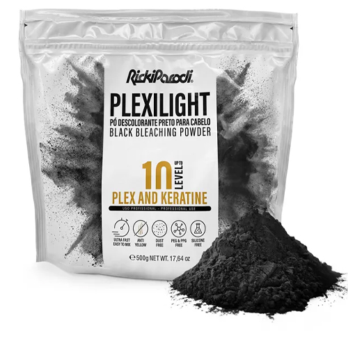 Pó Descolorante Rickiparodi Plex Light Preto 500 Gramas