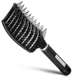 Eurostil Escova Concava Rectanguar Vent Curvo Preta 0940-50